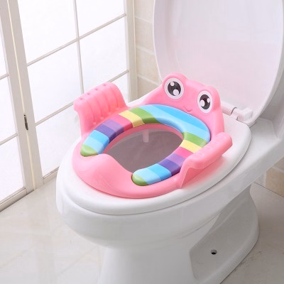 Dụng Cụ Thu Nhỏ Bồn Cầu Cho Bé Hình Chú Ếch Có Tay Vịn - Gdn