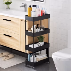 Kệ Đựng Đồ Đa Năng 4 Tầng Nhựa Abd Có Bánh Xe Di Chuyển - Gdn