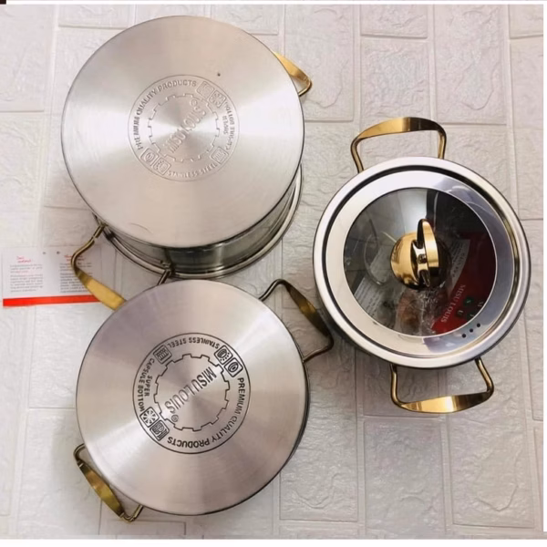 Bộ 3 Nồi Châu Âu Inox Cao Cấp 3 Đáy Misu, Camel Ctb35 - Bechip - Ảnh 15
