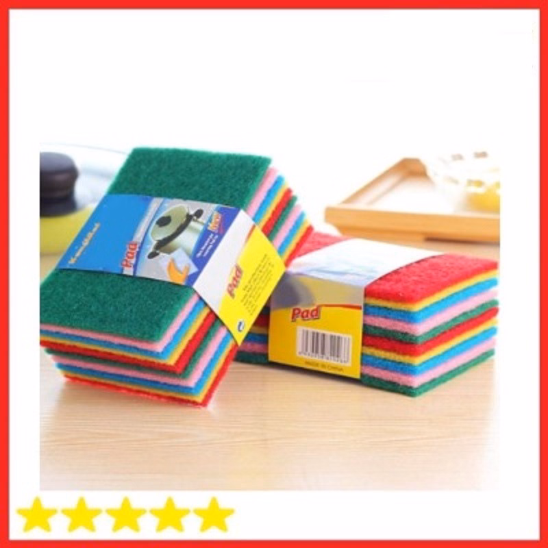 Combo 10 Miếng Rửa Chén Bọt Biển Nhiều Màu - Gdn - Ảnh 3