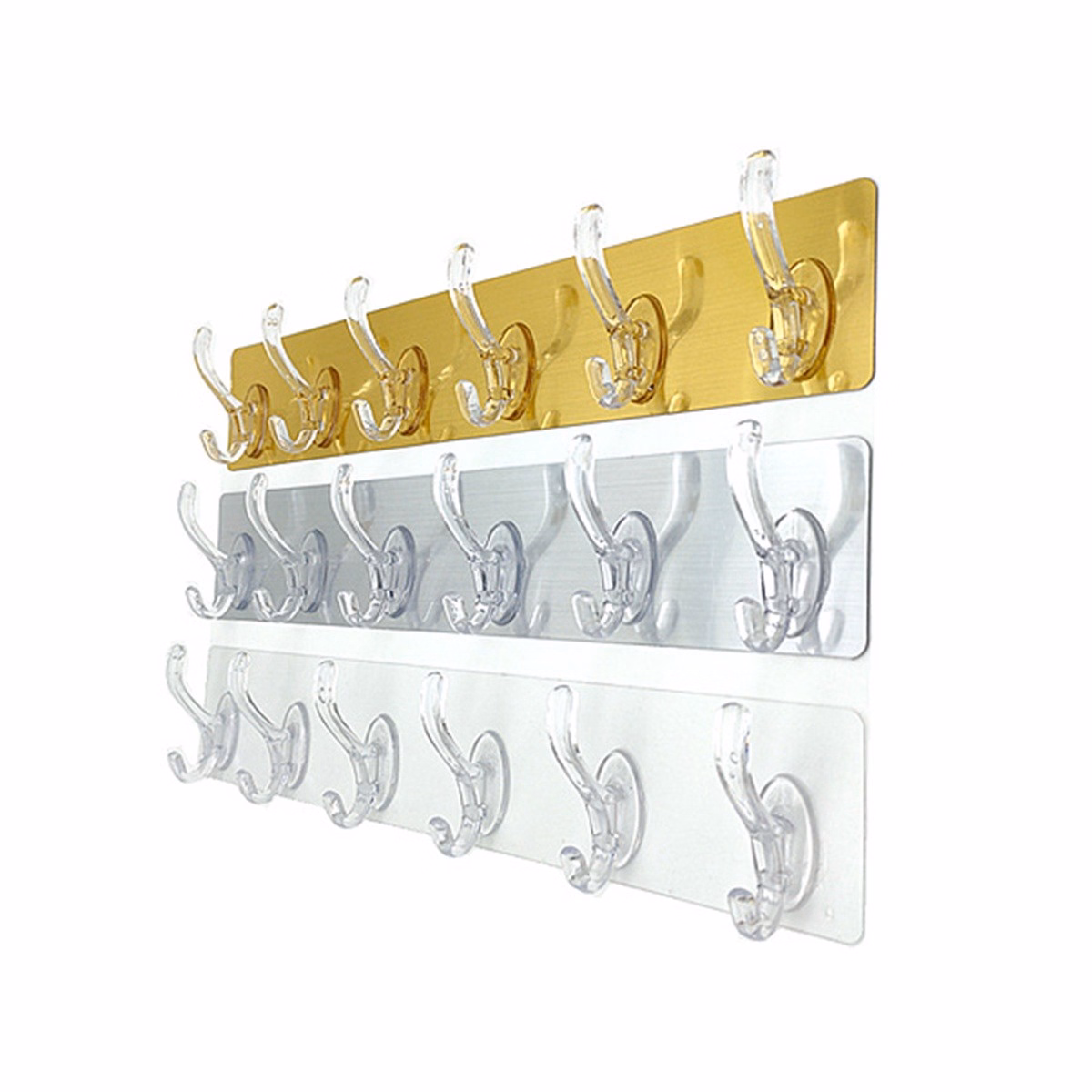 Dính Tường Nhôm 6 Móc - Su - Ảnh 2