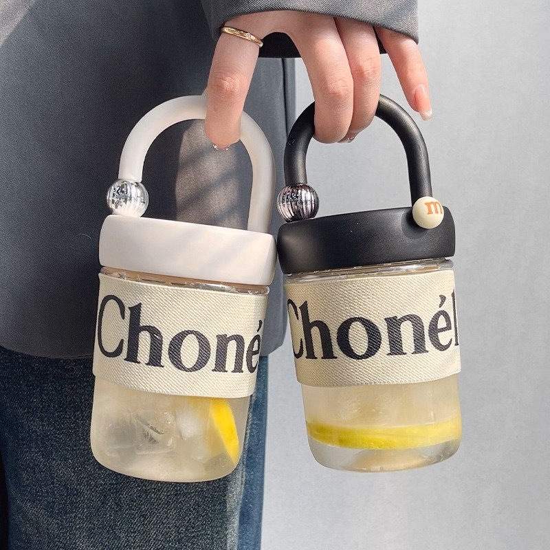 Bình Nước Chonel/Fashion Có Tay Cầm 450Ml - Su - Ảnh 6