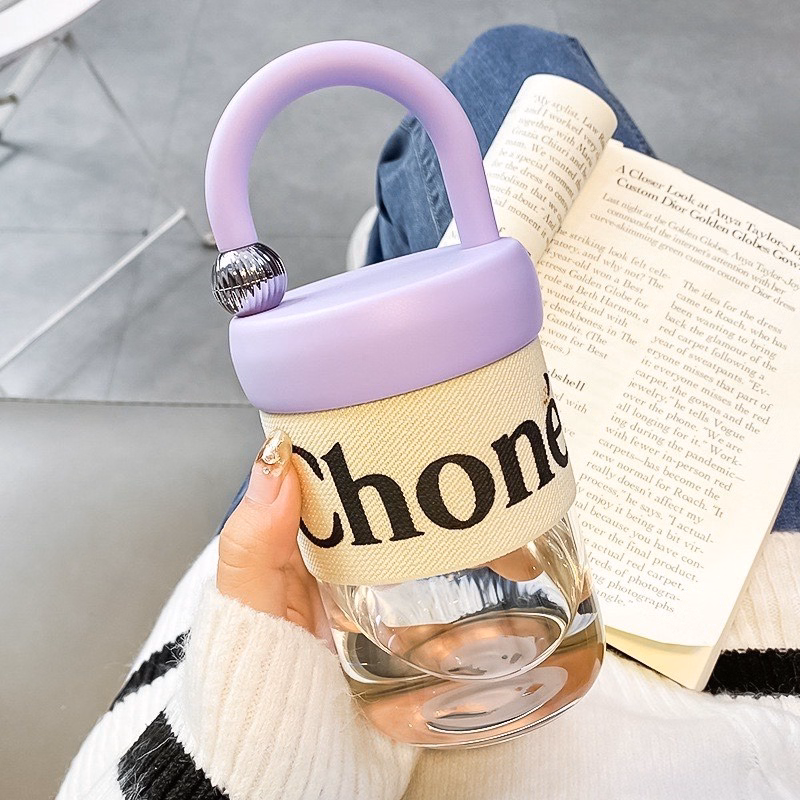 Bình Nước Chonel/Fashion Có Tay Cầm 450Ml - Su - Ảnh 8