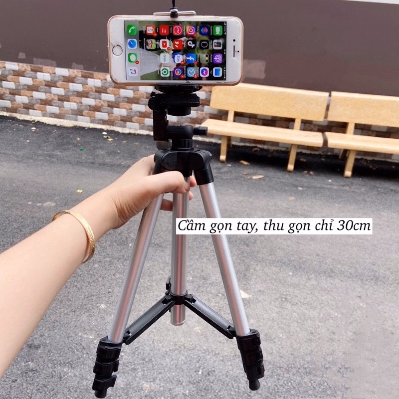 Giá Đỡ Điện Thoại, Máy Ảnh Tripod 3110 - Silver - Ảnh 4