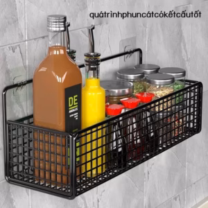Kệ Treo Dán Tường Đa Năng Lưới Sắt - Gdn