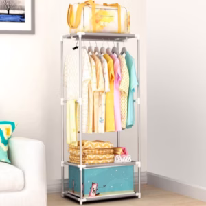 Giá Treo Quần Áo Hình Chữ Nhật Loại Nhỏ 140X55X36Cm - Gdn