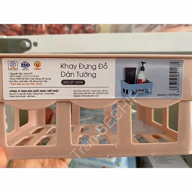 Khay Đựng Đồ Dán Tường Đa Năng Việt Nhật Ctb242 - Bechip - Ảnh 5