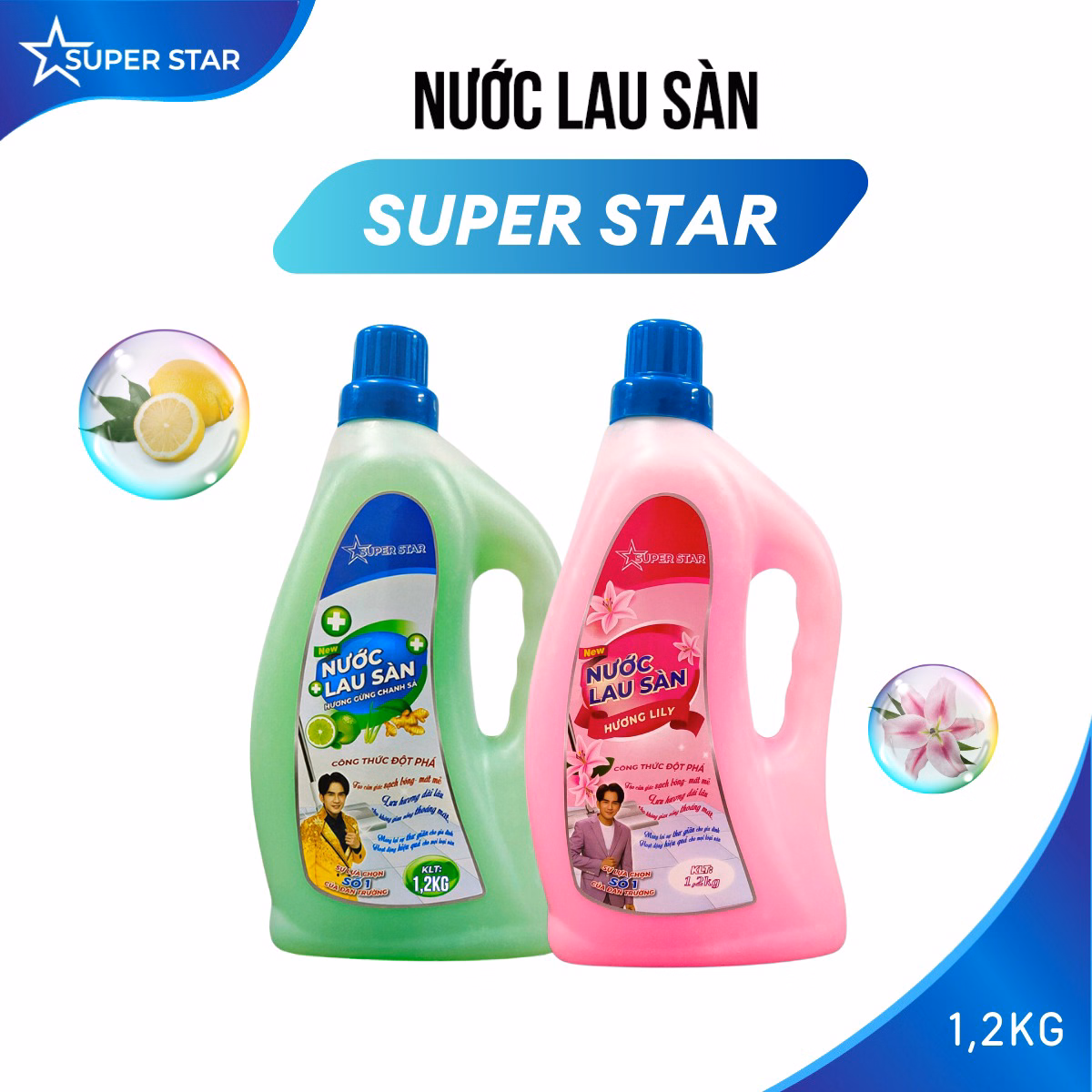 Nước Lau Sàn 1,2Kg - Super Star