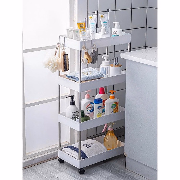 Kệ Để Đồ Đa Năng 4 Tầng Có Bánh Xe Di Chuyển Ctb216 - Bechip - Ảnh 3