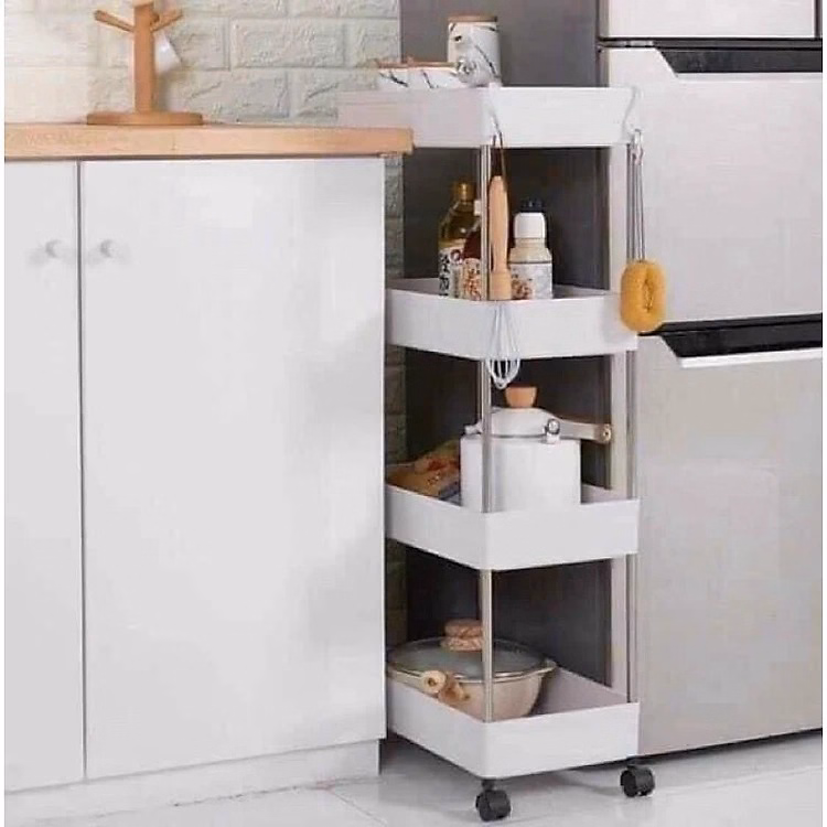 Kệ Để Đồ Đa Năng 4 Tầng Có Bánh Xe Di Chuyển Ctb216 - Bechip - Ảnh 7