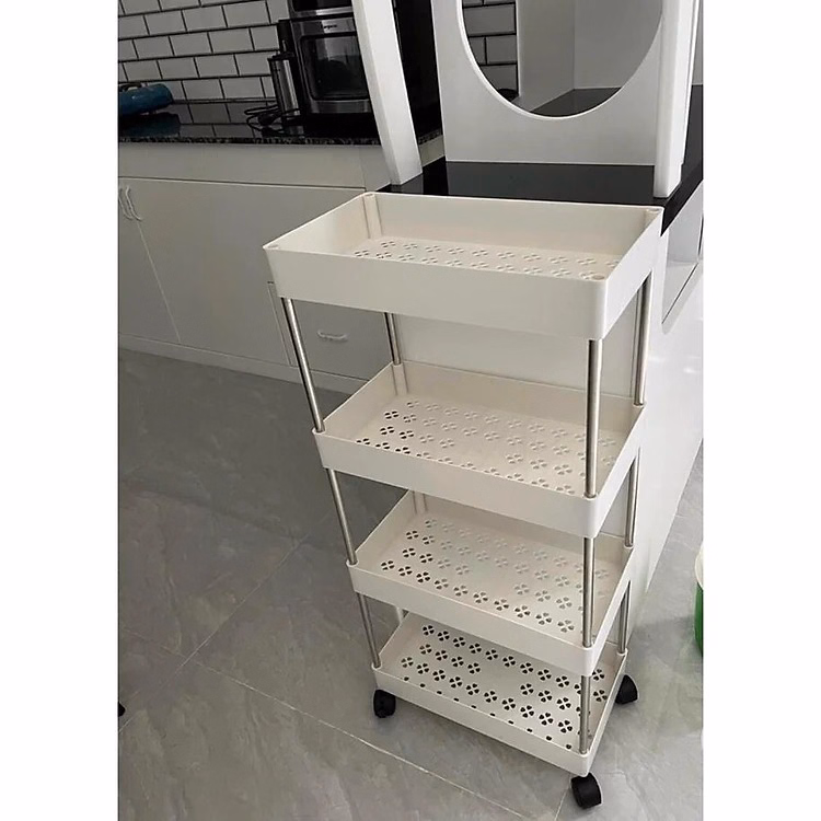 Kệ Để Đồ Đa Năng 4 Tầng Có Bánh Xe Di Chuyển Ctb216 - Bechip - Ảnh 12
