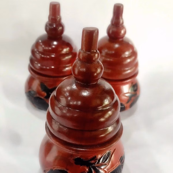 [Lọ] Đựng Tăm Bằng Gỗ Căm Xe Hình Hồ Lô Tthdtgcx008- Tường Thuận - Ảnh 4