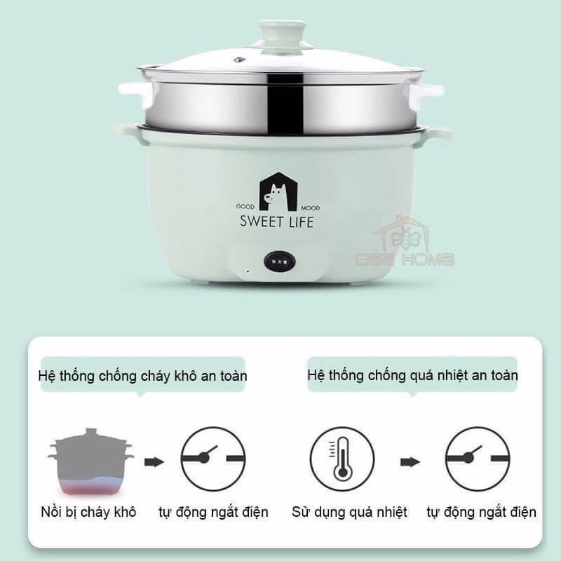 Nồi Điện Mini Đa Năng 2-4 Người Ăn Giá Tốt - Ảnh 3