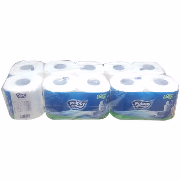 1 Lốc 10 Cuộn Giấy Vệ Sinh Pulppy 2 Lớp - Gdn - Ảnh 3