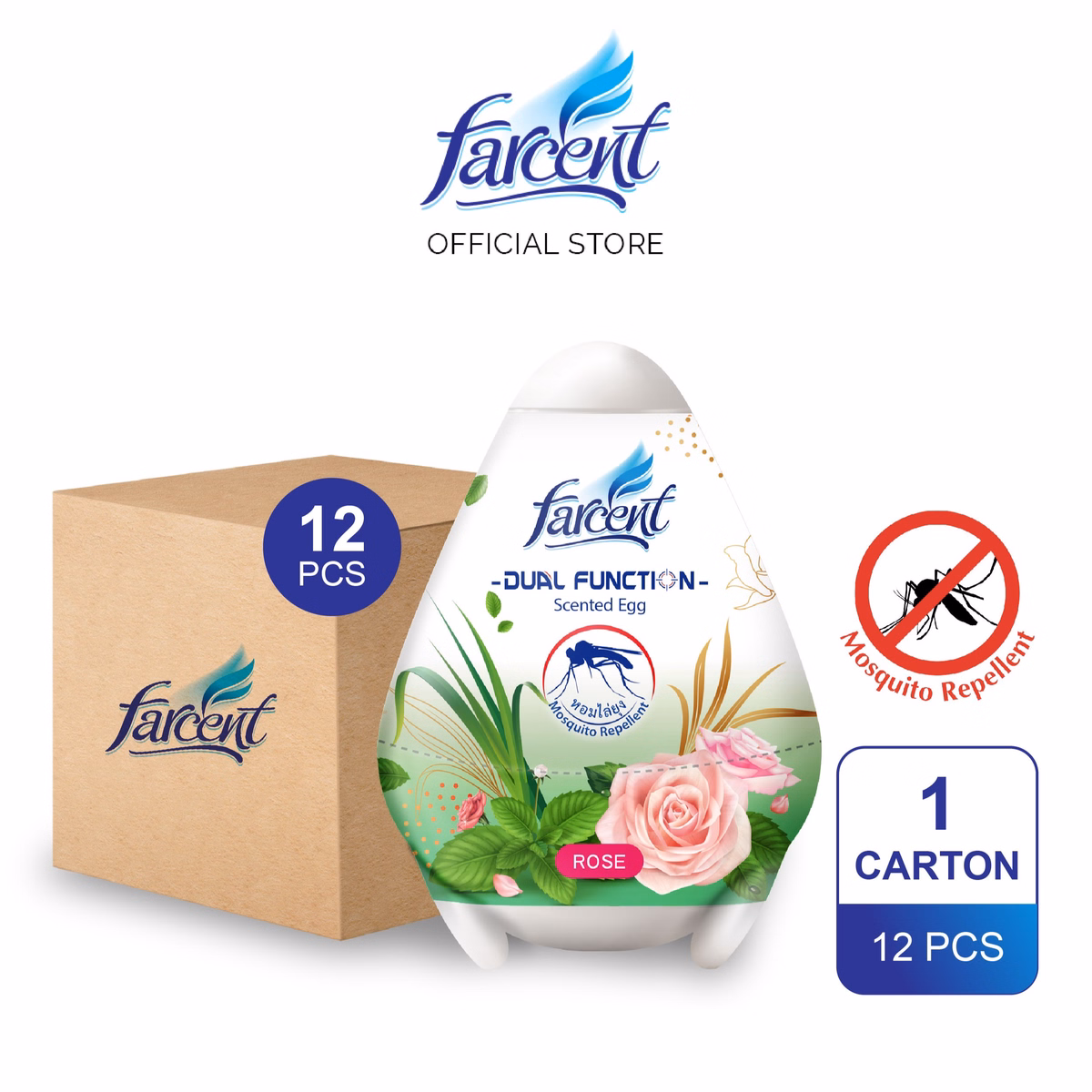 Thùng 12 Hộp Sáp Thơm Hình Trứng Farcent 170G - Farcent - Ảnh 5