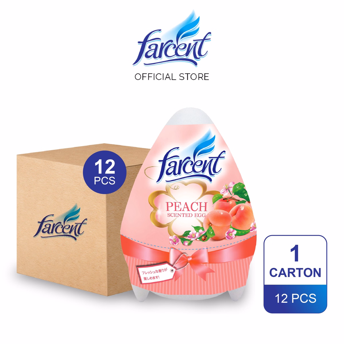 Thùng 12 Hộp Sáp Thơm Hình Trứng Farcent 170G - Farcent - Ảnh 3