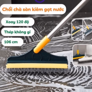 Chổi Chà Sàn Có Đầu Gạt Nước Đầu Xoay Trái Phải Mẫu 2023 - Gdn
