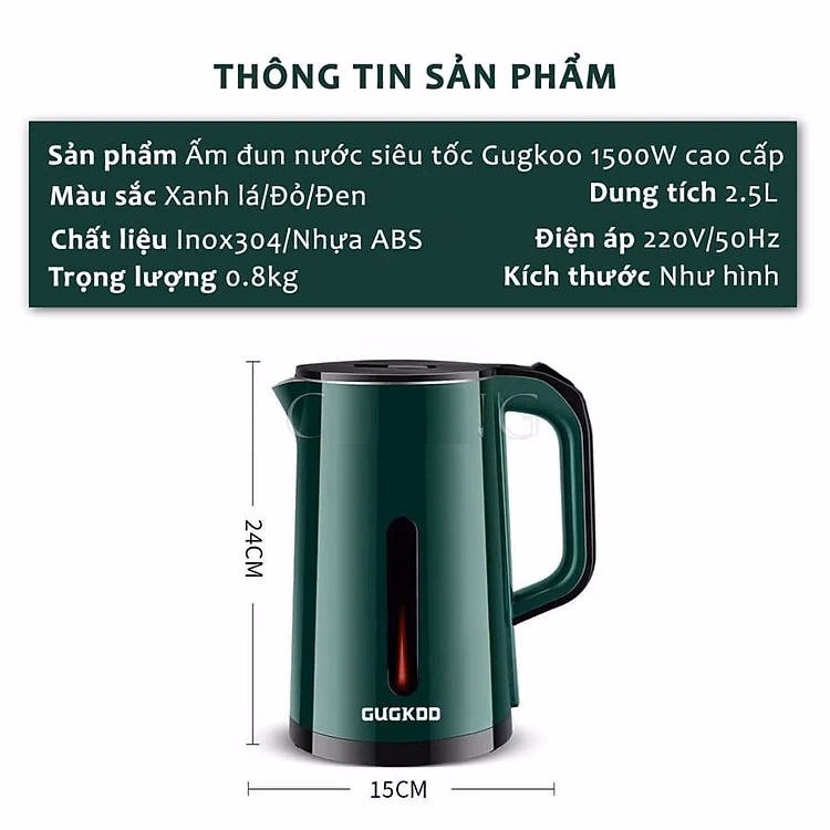 Ấm Siêu Tốc 2 Lớp Cuckoo 2.5L Loại 1 Ctb262 - Bechip - Ảnh 10