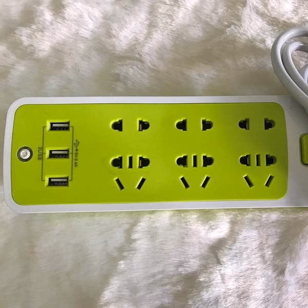 Ổ Điện Xanh Lá Có 3 Usb Sạc Điện Thoại - Gdn - Ảnh 2