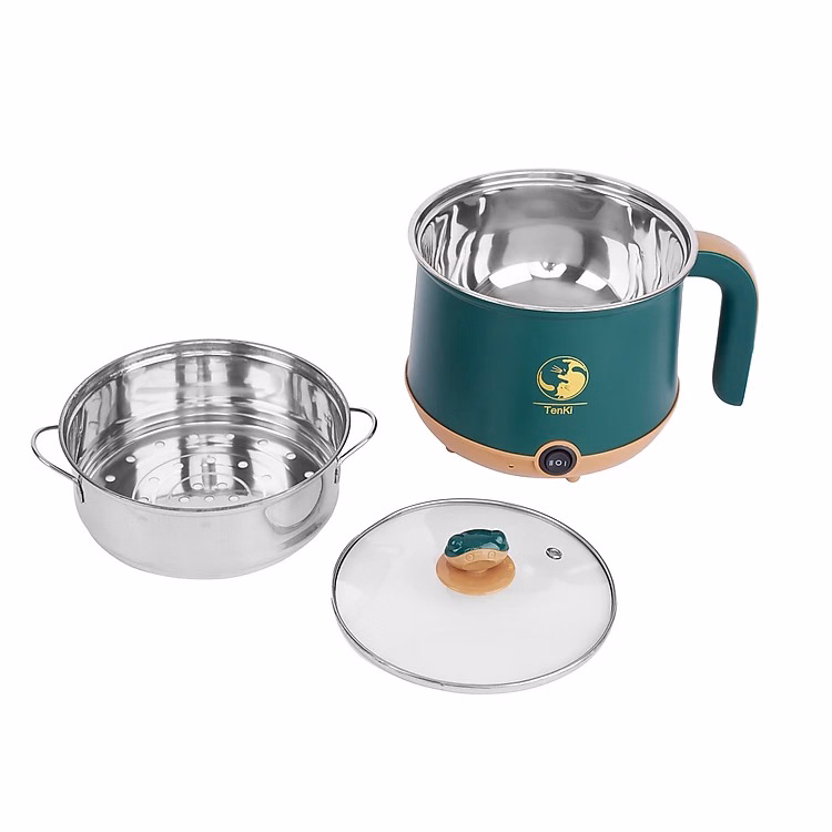 Ca Nấu Mì Đa Năng, Nồi Lẩu Điện Mini Đa Năng Tiện Dụng Có Tay Cầm 1,8L Ctb268 - Bechip - Ảnh 11