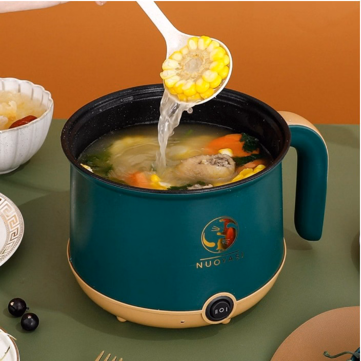 Ca Nấu Mì Đa Năng, Nồi Lẩu Điện Mini Đa Năng Tiện Dụng Có Tay Cầm 1,8L Ctb268 - Bechip - Ảnh 8