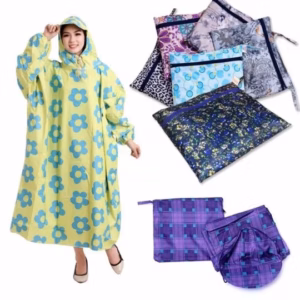 Áo Mưa Vải Dù Nhiều Hình Size Lớn Nữ - Gdn