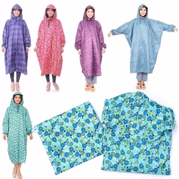 Áo Mưa Vải Dù Nhiều Hình Size Lớn Nữ - Gdn - Ảnh 2