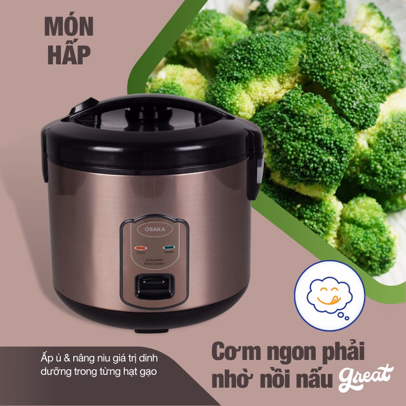 Nồi Cơm Điện Rc118T New 1.8 Lít - Osaka - Ảnh 4