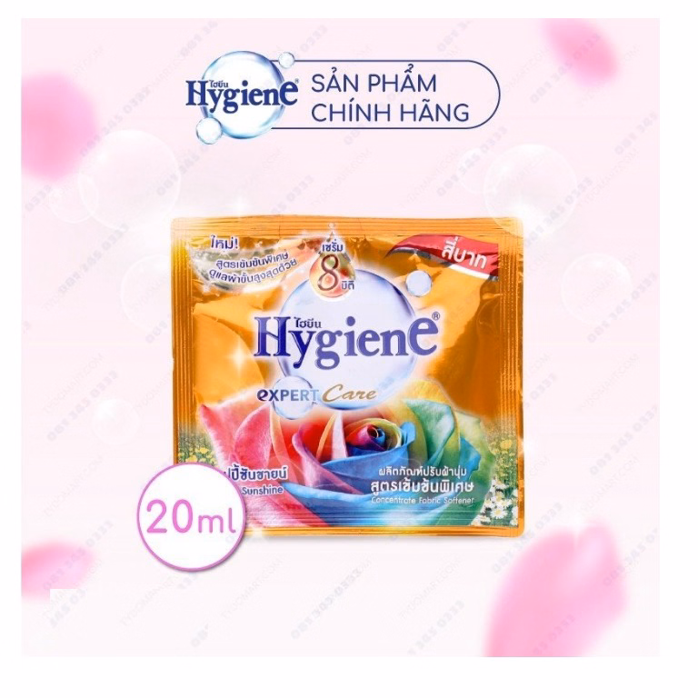 Gói Nước Xả Vải Hygiene Thái Lan Siêu Đậm Đặc, Làm Mềm Vải, Thơm Dài Lâu 20Ml Ctb278 - Bechip - Ảnh 7