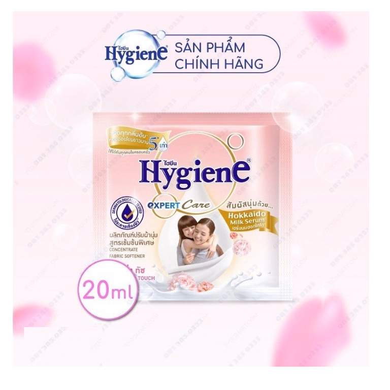 Gói Nước Xả Vải Hygiene Thái Lan Siêu Đậm Đặc, Làm Mềm Vải, Thơm Dài Lâu 20Ml Ctb278 - Bechip - Ảnh 4