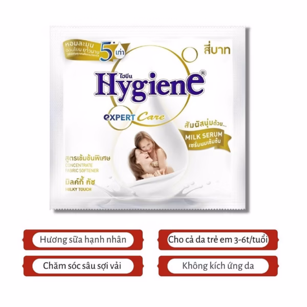 Gói Nước Xả Vải Hygiene Thái Lan Siêu Đậm Đặc, Làm Mềm Vải, Thơm Dài Lâu 20Ml Ctb278 - Bechip - Ảnh 8