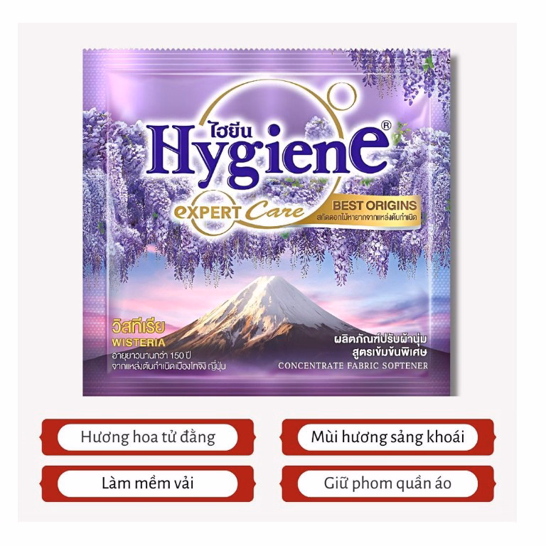 Gói Nước Xả Vải Hygiene Thái Lan Siêu Đậm Đặc, Làm Mềm Vải, Thơm Dài Lâu 20Ml Ctb278 - Bechip - Ảnh 9