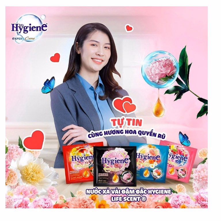 Gói Nước Xả Vải Hygiene Thái Lan Siêu Đậm Đặc, Làm Mềm Vải, Thơm Dài Lâu 20Ml Ctb278 - Bechip - Ảnh 3