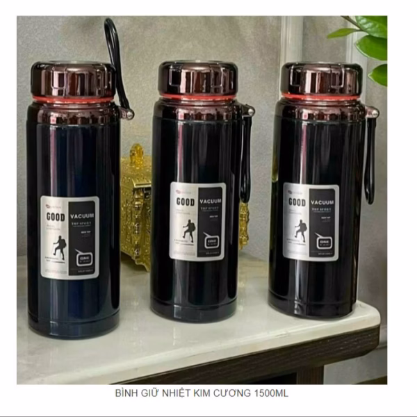 Bình Giữ Nhiệt Kim Cương, Bình Giữ Nhiệt Nóng Lạnh Chất Liệu Inox 304 Cao Cấp Ctb281 - Bechip - Ảnh 2