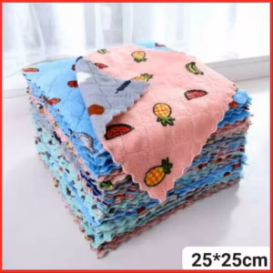 Set 10 Khăn Lau Đa Năng 25 X 25Cm Siêu Thấm Hút Nước Ctb282 - Bechip