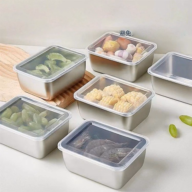 Hộp Inox Kèm Nắp Nhựa Hình Chữ Nhật Loại Nhỏ Ctb285 - Bechip - Ảnh 5