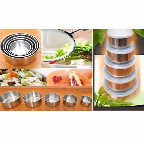 Bộ 5 Thố Inox Có Nắp Đậy Mini (10Cm,12Cm,14Cm, 16Cm Và 18Cm) - Gdn - Ảnh 2