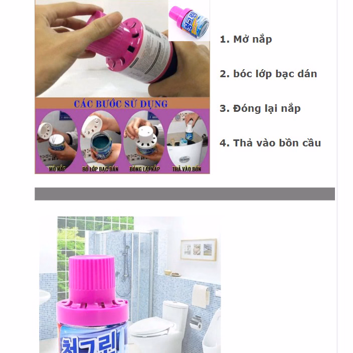 Lọ Thả Bồn Cầu Hàn Quốc Sạch Vi Khuẩn, Ngát Hương Thơm Ctb296 - Bechip - Ảnh 11