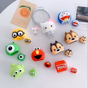 Bộ Phụ Kiện Bảo Vệ Dây Cáp Và Củ Sạc 20W Silicon - Shop Mẹ Bống