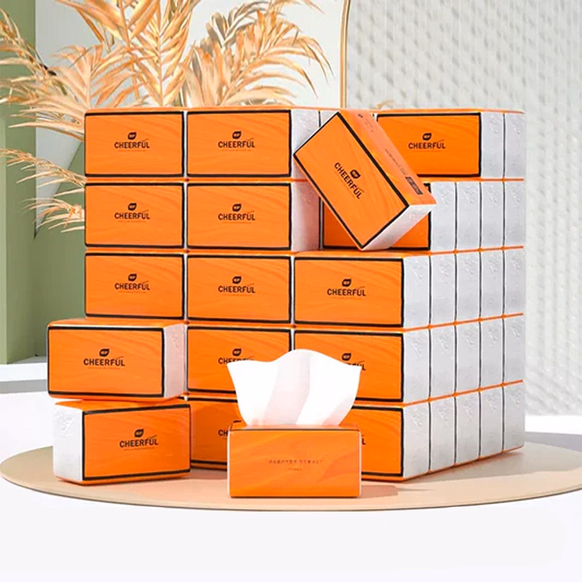Combo 10 Gói Giấy Ăn Cheerful/Sipiao Ngẫu Nhiên - Gdn