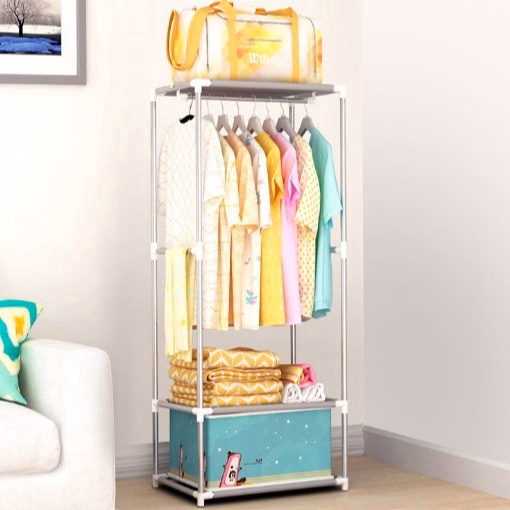 Giá Treo Quần Áo Hình Chữ Nhật Loại Nhỏ 140X55X36Cm - Su - Ảnh 2