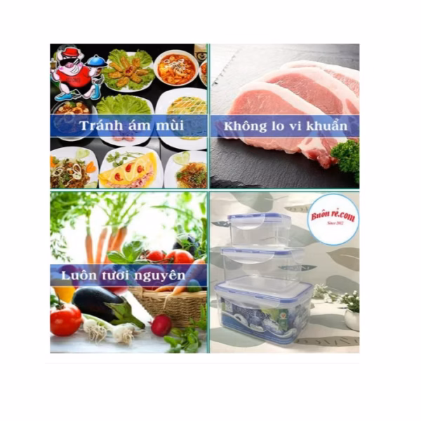 Bộ 3 Hộp Nhựa Việt Nhật Bằng Nhựa Nguyên Sinh, Dùng Được Trong Lò Vi Sóng Ctb300 - Bechip - Ảnh 9