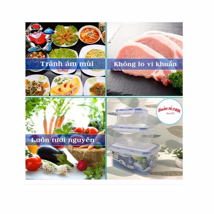 Bộ 3 Hộp Nhựa Việt Nhật Bằng Nhựa Nguyên Sinh, Dùng Được Trong Lò Vi Sóng Ctb300 - Bechip - Ảnh 9