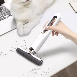 Cây Lau Mặt Kính Có Nút Kéo Vắt Nước - Su