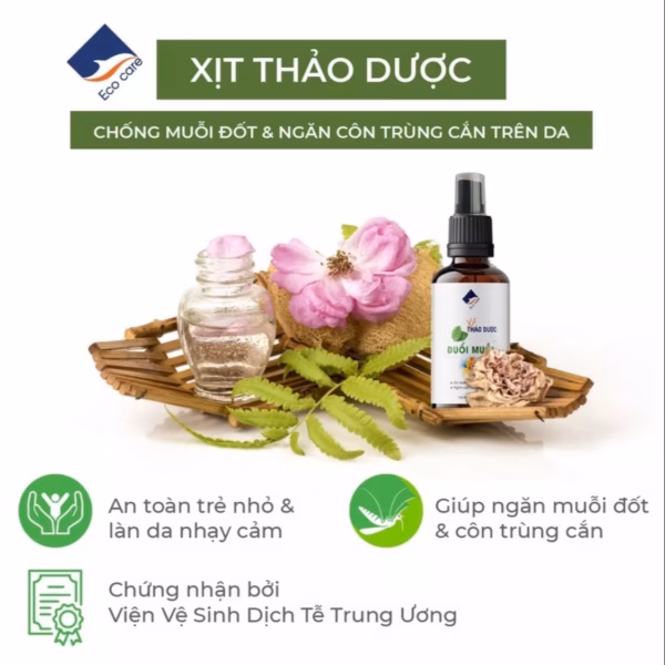Tinh Dầu Xịt Thảo Dược Lên Da Chống Muỗi, Côn Trùng 50Ml - Ecocare - Ảnh 2