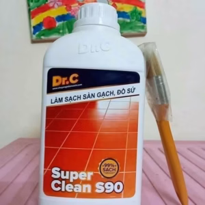 Làm Sạch Sàn Gạch, Đồ Sứ Dr.C-Super Clean S90 1000Ml-Tẩy Sàn Gạch Sứ ,Ố Vàng, Rong Rêu, Xi Măng Cũng Ra Hết Nha