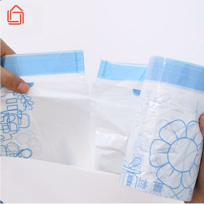 Cuộn 100 Túi Đựng Rác Dây Rút Minaier Tự Hủy, Siêu Dai, Chống Rò Rỉ Nước, Không Sợ Bẩn Tay 45*50 Cm Ctb302 - Bechip - Ảnh 4