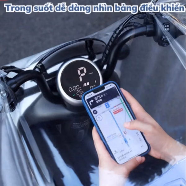 Áo Mưa Nửa Trước Trong Suốt Cho Mẹ Và Bé Che Phủ Toàn Thân - Shop Mẹ Bống - Ảnh 5