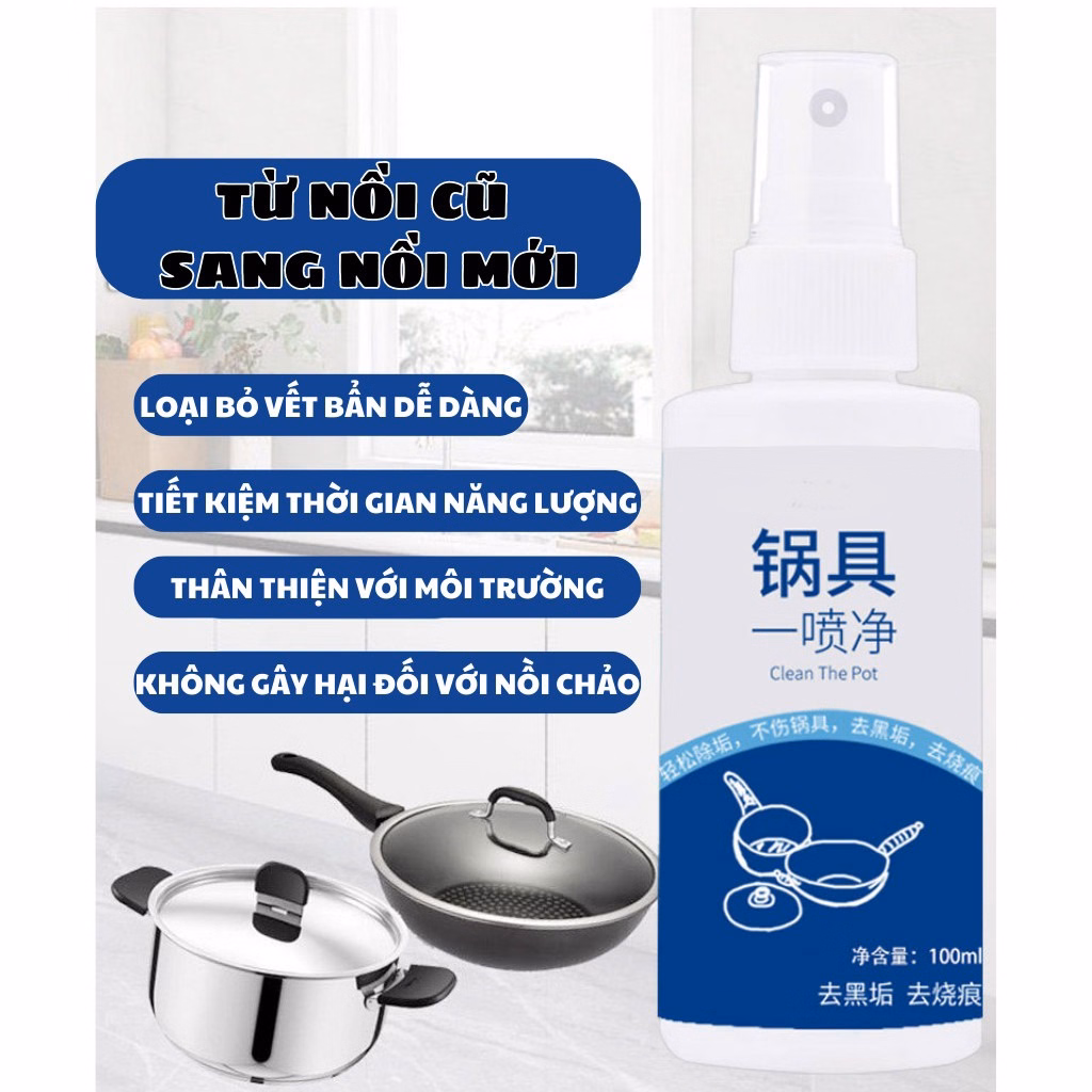 Chai Xịt Loại Bỏ Rỉ Sét Nồi Chảo 100Ml - Su - Ảnh 2