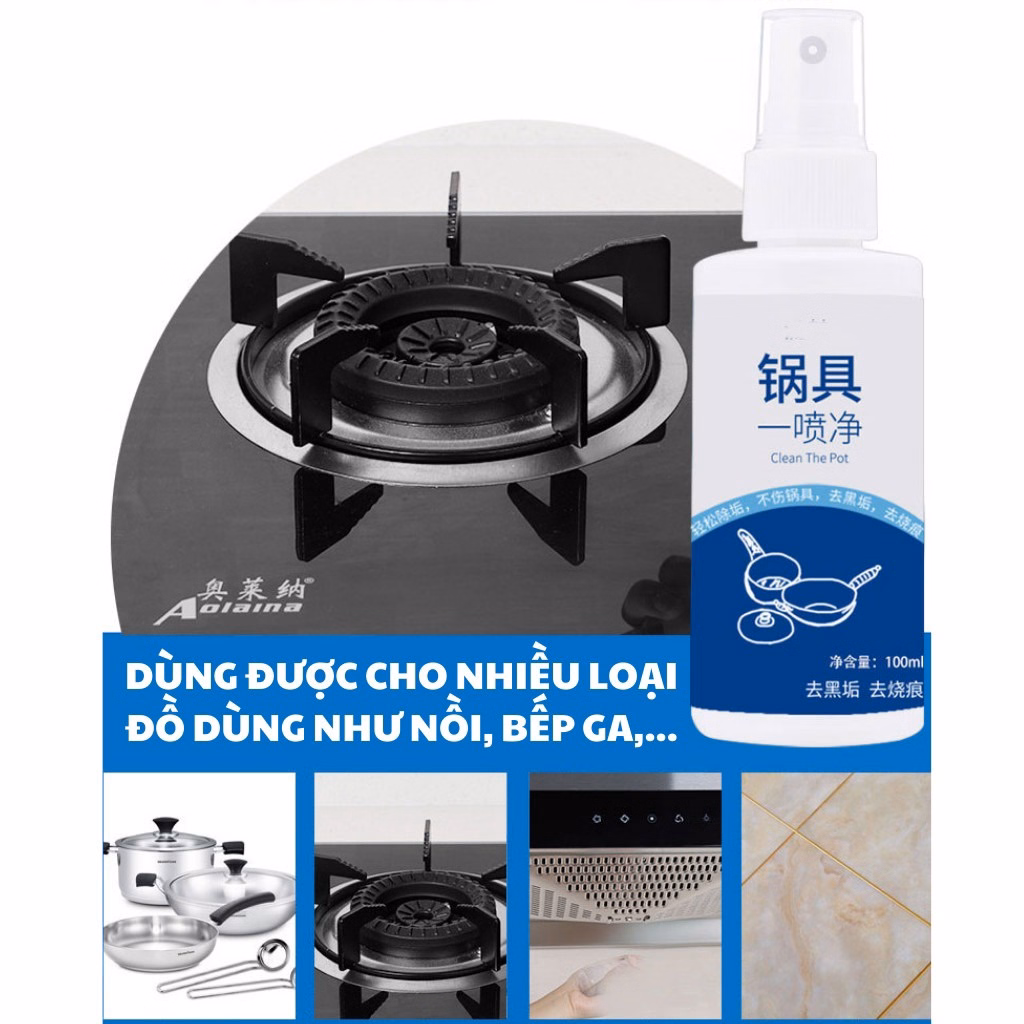Chai Xịt Loại Bỏ Rỉ Sét Nồi Chảo 100Ml - Su - Ảnh 3